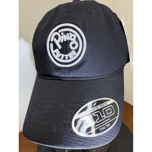 Ping Putter Black Unstructured Flexfit Tech One Ten Snapback Adjustable Golf Hat